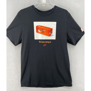 The‎ Nike Tee Shirt Mens Sz L We Been Doing It Black Shoe Box 100% Cotton Crew